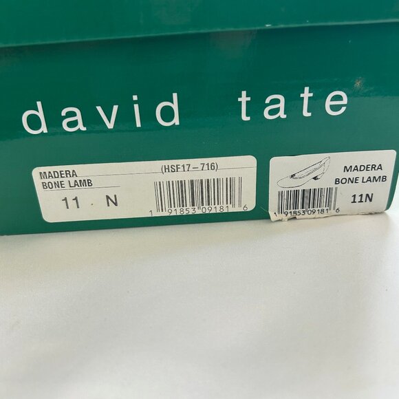 David Tate Women's Madera Bone Lamb Block Heel Shoes - Picture 14 of 15